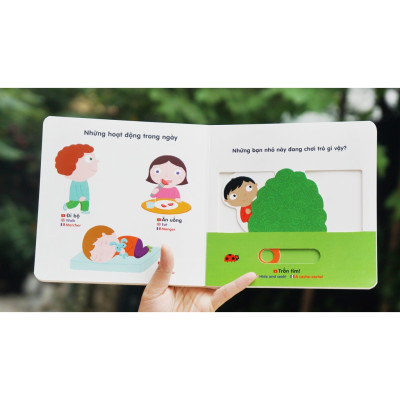 Sách Chuyển Động Thông Minh Đa Ngữ Việt - Anh - Pháp Khu Vườn Bí Mật