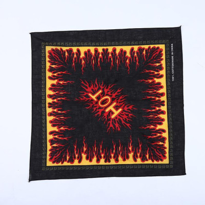 Bộ sưu tập khăn vuông bandana khăn hip hop ngọn lửa các loại (54x54cm)
