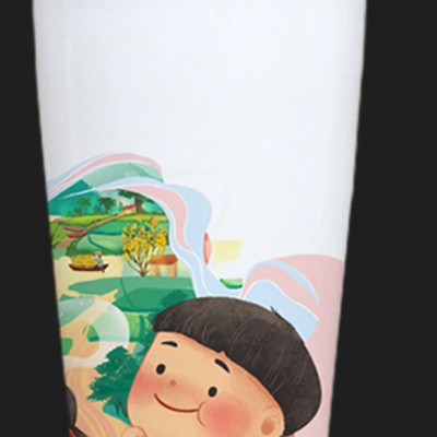 Set Tâm Giao ( Bộ Ly sứ 6" Sum Vầy cao cấp Long Phương )