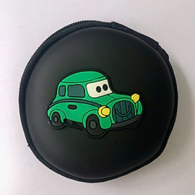 Hộp Đựng Tai Nghe Họa Tiết Trang Trí (Đen) - Hàng Chính Hãng