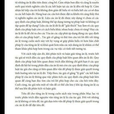 Án lệ Việt Nam - Phân tích và luận giải, tập 1 từ án lệ 01 đến án lệ 43 (tái bản lần thứ hai)