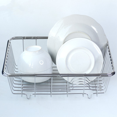 Khay để chén đĩa rau quả gác chậu rửa inox 304 Hobby Home Decor KDC3