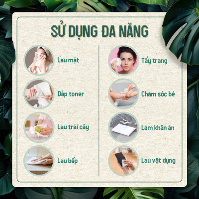 Khăn vải khô đa năng Lamy EcoWipes gói 60 tờ không mùi không cồn không chất tẩy trắng