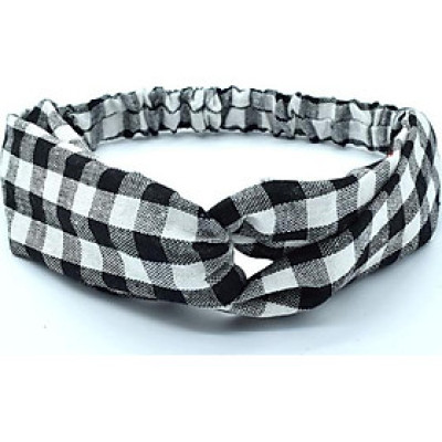 Băng Đo Turban Sọc Caro Vintage