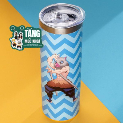 Ly Giữ Nhiệt 650ml Nhân Vật Demon Slayer - Thiên Long TC-001/DS - Inosuke