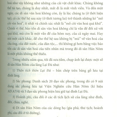Làng Lại Đà Qua Di Sản Văn Hóa Hán Nôm (Bản in màu) - Ngô Quý Bình (Sưu tầm, giới thiệu và chú giải)