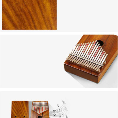 Đàn Kalimba Gecko 17 Phím Gỗ KOA K17K Kèm Kèn Kazoo