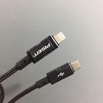 Cáp Sạc Nhanh Pisen Quick Platinum Lightning USB-C 1m