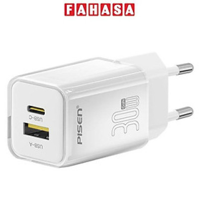 Sạc Nhanh Pisen Quick - Vivid Crystal 30W 1C1A - Màu Trắng