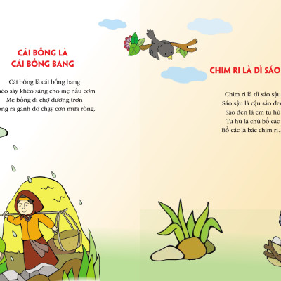 Sách Tuyển Tập Truyện, Thơ, Đồng Dao Cho Bé 0-6 Tuổi Giúp Bé Phát Triển Ngôn Ngữ Và Giao Tiếp