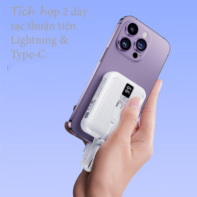 Sạc Dự Phòng Pisen Quick - POWERLink Tiny 22.5W 10000mAh (L & C) - Pisen TS-D326 - Màu Xanh Mint