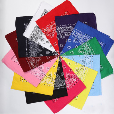 Bộ sưu tập khăn vuông cotton bandana turban XO Vintage BDN01 54x54cm - BDN01.5 Hồng đậm