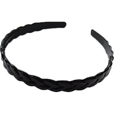 Bờm nhựa đen kiểu tóc tết nam nữ