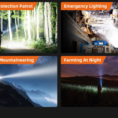 Đèn pin xách tay Superfire M17 - thiết kế trẻ trung hiện đại là loại đèn chiếu đèn pha nhỏ gọn tiện dụng