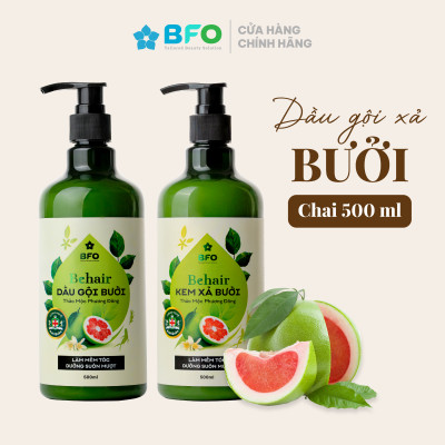 Dầu Gội Xả Bưởi Tinh Chất Thiên Nhiên Giúp Thư Giãn Giảm Rụng Tóc Dung Tích 500ml