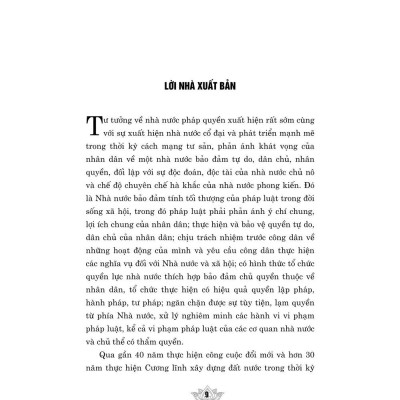 Xây dựng, hoàn thiện nhà nước pháp quyền xã hội chủ nghĩa Việt Nam. Giai đoạn mới, yêu cầu mới - bản in 2024