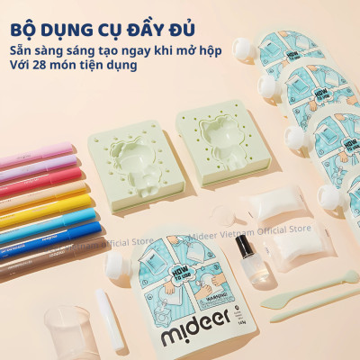 Tô tượng thạch cao mini DIY tự làm cho bé Mideer Plaster Artisan Art Kit