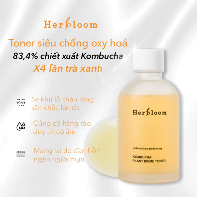Bộ Đôi Làm Sạch & Cấp Ẩm Herbloom Dịu Nhẹ Cho Mọi Loại Da [Sữa Rửa Mặt 200ml + Toner 150ml]