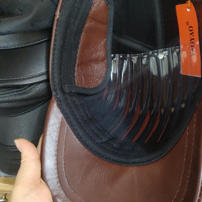 Mũ/Nón lưỡi trai nam da bò dập nổi BHY1985 có che tai