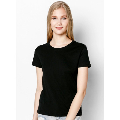 Áo Thun Nữ Đen Form rộng PC Hàn Quốc