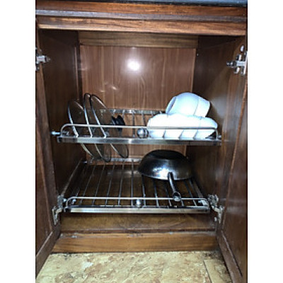 GIÁ GẦM BẾP , KỆ ĐỂ ĐỒ NHÀ BẾP INOX 304 . KT 70 X50 CM ( giá 1sp)