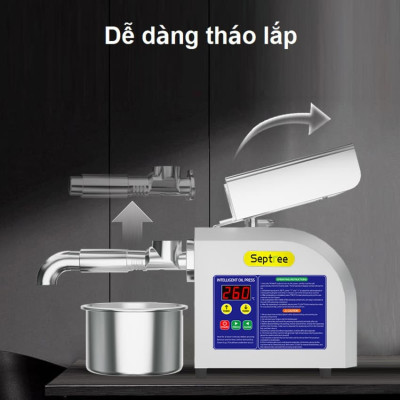 Máy ép dầu ăn thực vật Nóng và Lạnh thương hiệu Mỹ Septree Z5 1100W - Hàng nhập khẩu (Bảo Hành 12 Tháng)