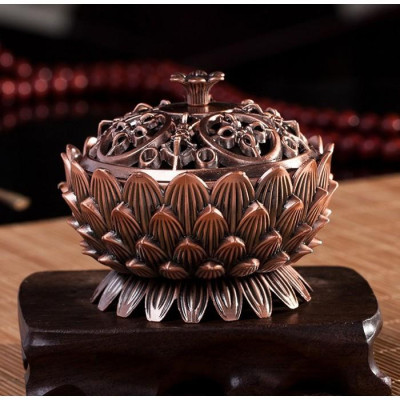 Lư Đốt Hương Hình Hoa Sen, Lư Xông Trầm Giải Tỏa Mệt Mỏi - HENRYSA