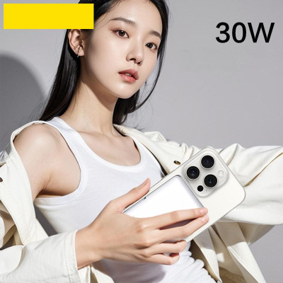 Sạc Dự Phòng Pisen Quick - POWERMag 30W Digital 2-in-1 10000mAh - Màu Trắng