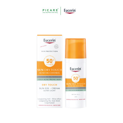 Gel Chống Nắng Cho Da Nhờn Mụn Eucerin Sun Gel-Cream Dry Touch Oil Control SPF50+ (50ml)