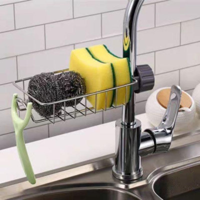 Giá Inox Gắn Vòi Nước Cho Khu Bếp Hiện Đại, Giá Để Đồ Như Giẻ Rửa Bát, Chén Đĩa và Miếng Cọ Nồi, Xoong, Chắc Chắn, Tiện Dụng. TakyHome 4008