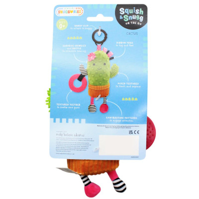 Móc Treo Nhồi Bông Cây Xương Rồng - Squish And Snugg On The Go Cactus