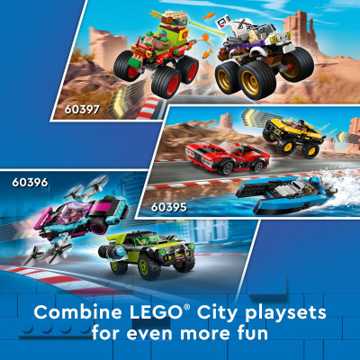 LEGO City 60395 Bộ sưu tập 3 xe đua kết hợp (362 chi tiết)