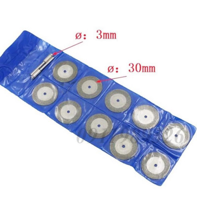 Bộ 10 lưỡi cắt kim cương dùng cho máy mài hoặc máy khoan