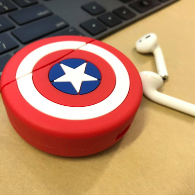 BAO CASE SILICON VỎ ỐP SILICON BẢO VỆ CHO TAI NGHE AIRPODS 1, AIRPODS 2 SIÊU ANH HÙNG AVENGERS