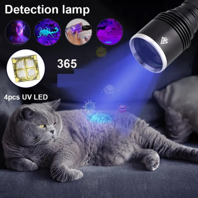 Đèn pin sạc cầm tay tia cực tím (UV) cao cấp Terino D113-UV (365nm, 20W)- Hàng chính hãng