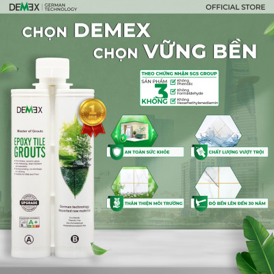 Combo 1 Súng Thủy Lực, 1 Chai Keo Chà Ron DEMEX (Không Chứa 3 Chất Hóa Học Gây Ung Thư, Bảo Vệ Môi Trường)