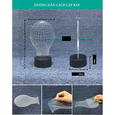 Đèn LED 3D Arcylic Với Những Hình Ngộ Nghĩnh