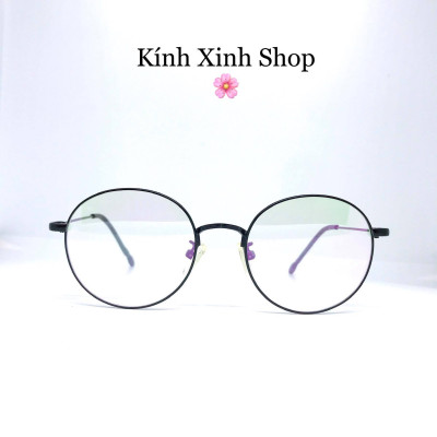 Kính Mắt tròn Kim loại sang chảnh cao cấp (ĐEN)