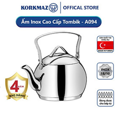 Ấm inox 18/10 Korkmaz Tombik 3.5 lít