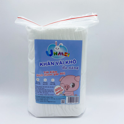 Khăn Khô, Khăn Vải Khô Đa Năng Unmei 200g, Dạng Du Lịch Đễ Đêm Đi - An Toàn Cho Trẻ Sơ Sinh, Kích Thước Gấp Đôi, Tiện Ích Vượt Trội Khi Sử Dụng (Kích Thước 19cmx19cm)