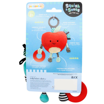 Móc Treo Nhồi Bông Quả Táo - Squish And Snugg On The Go Apple