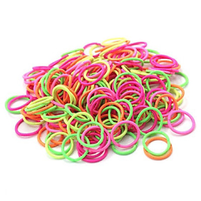 Túi 100pcs chun buộc tóc cho nữ siêu dai và đàn hồi, nhiều màu sắc