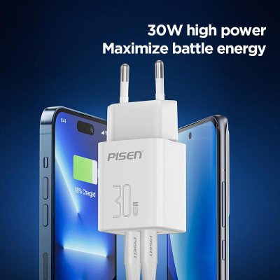 Sạc Nhanh Pisen Quick - Vivid 30W 1C1A GaN