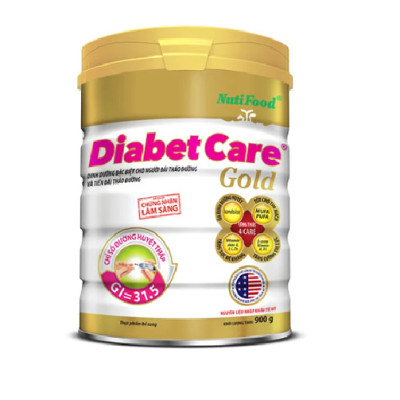 Combo 2 hộp sữa bột DIABETCARE GOLD hãng Nutifood giành cho người bị  Đái tháo đường và tiền đái tháo đường-> Tặng ngay khăn lau đa năng