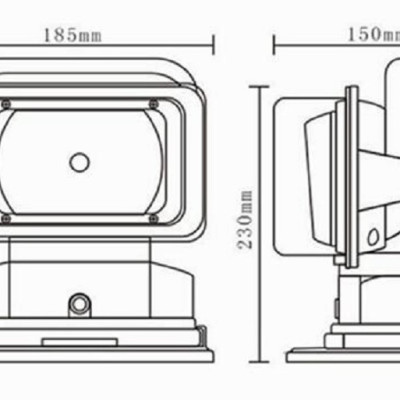 Đèn rọi tìm kiếm cứu nạn gắn xe siêu sáng Terino R2008 (chống nước, đèn Xenon) - Hàng chính hãng