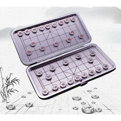Bộ cờ tướng mini bỏ túi bằng nam châm gập gọn 15x16Cm - hàng chính hãng dododios