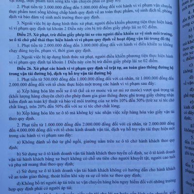 Sách Luật Trật Tự An Toàn Giao Thông Đường Bộ năm 2024 (V2531D)