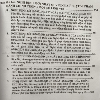 Hướng Dẫn Thi Hành Luật Xử Lý Vi Phạm Hành Chính  và Các Quy Định Xử Phạt Vi Phạm Hành Chính Mới Nhất