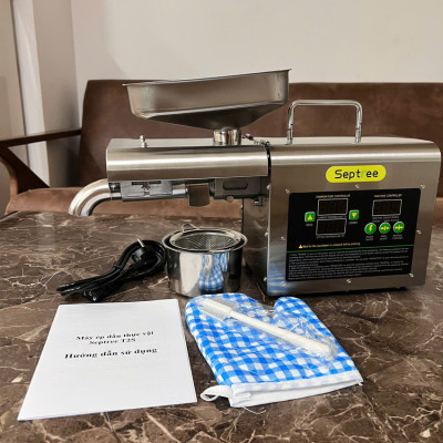 Máy ép dầu ăn thực vật chuyên dụng gia đình thương hiệu Septree T2S công suất 1000W - Trục ép dài 236mm - Bảo Hành 1 Năm - Hàng nhập khẩu