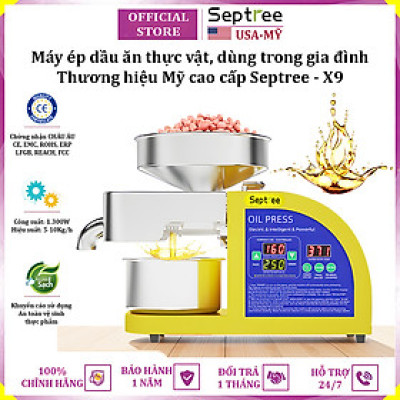 Máy ép dầu ăn thực vật dùng trong gia đình thương hiệu Mỹ cao cấp Septree X9 - Công suất 1300W - Hàng nhập khẩu